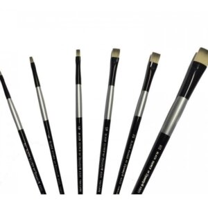 Dynasty Black Silver Flat Brushes are available in-store and online at The PaintBox, home to the widest range of traditional and progressive Art Supplies in Adelaide.