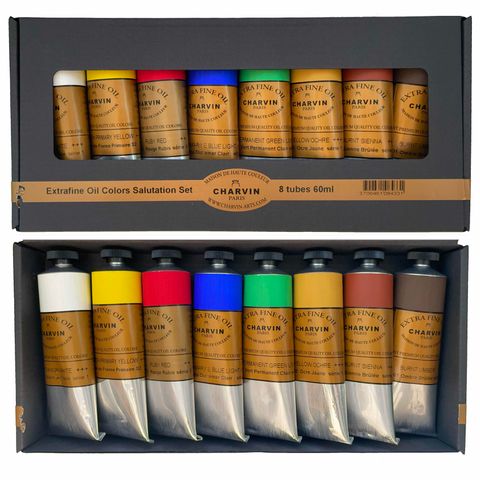 Charvin Extra Fine Oil Salutation Sets are available in-store and online at The PaintBox, home to the widest range of traditional and progressive Art Supplies in Adelaide.