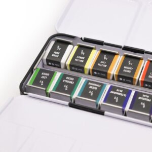 Etchr Watercolour sets of 24 half pans are available available in-store and online at The PaintBox, home to the widest range of traditional and progressive Art Supplies in Adelaide.