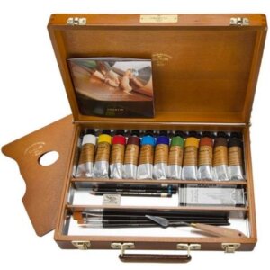 Charvin Extra Fine Oil Sets in large wooden boxes are available in-store and online at The PaintBox, home to the widest range of traditional and progressive Art Supplies in Adelaide.