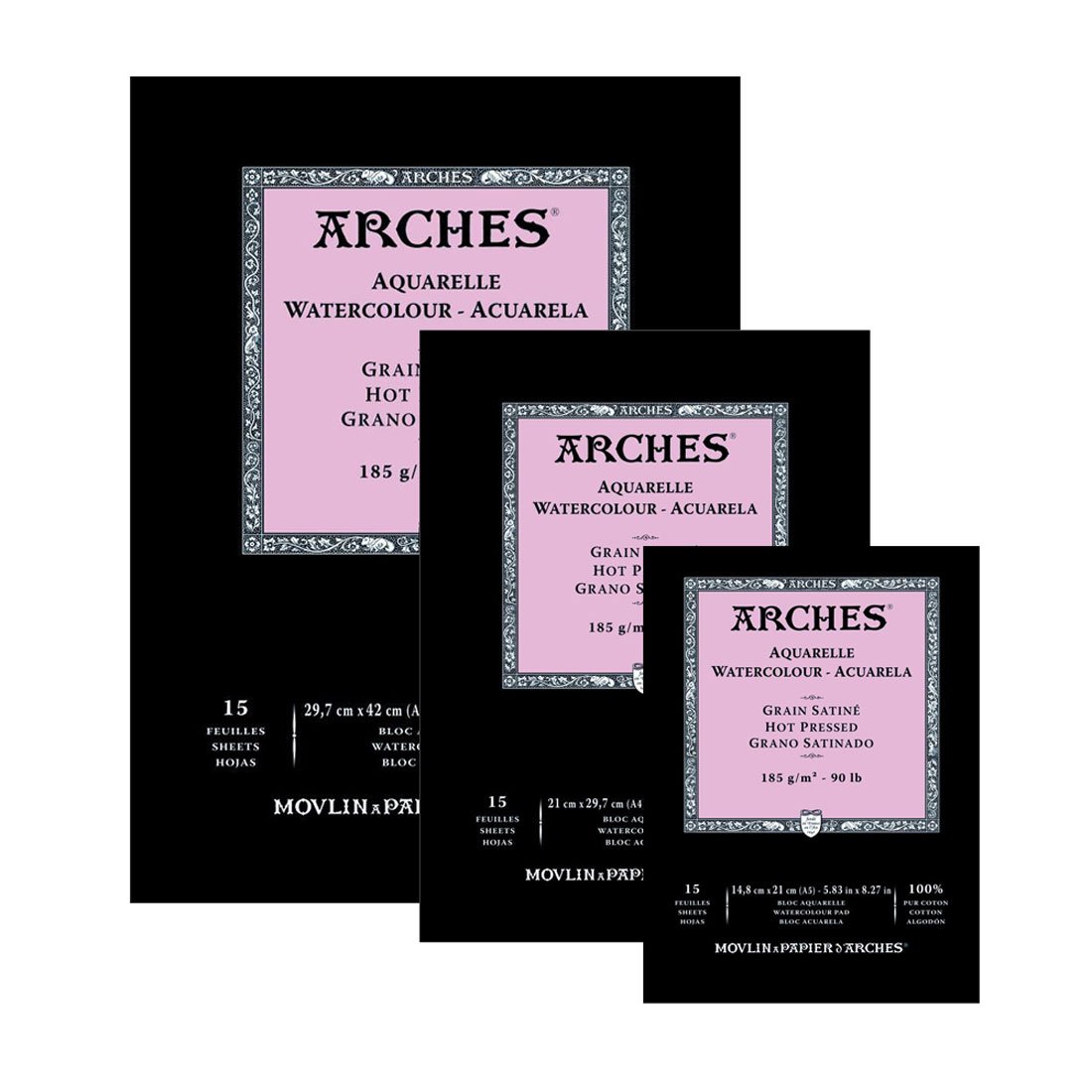 Arches Hot Pressed 185gsm Watercolour Pads are available in-store and online at The Paintbox, home of the widest range of traditional and progressive Art Supplies in Adelaide.