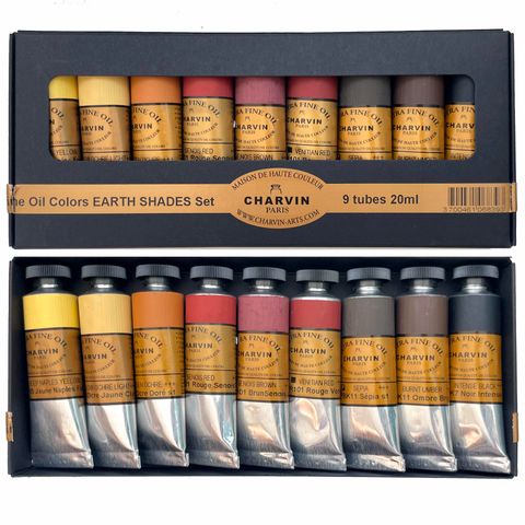 Charvin Extra Fine Oil Sets of Earth Shades are available in-store and online at The PaintBox, home to the widest range of traditional and progressive Art Supplies in Adelaide.