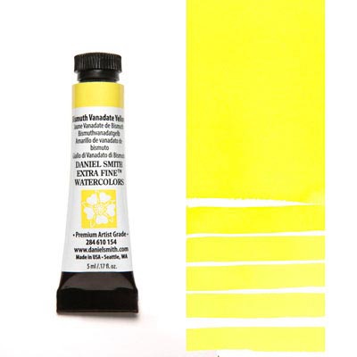 Daniel Smith Watercolour BISMUTH VANADATE YELLOW and all your other Discount Art Supplies are available online and in store at The PaintBox in the Adelaide Hills and can be delivered anywhere in Australia or New Zealand.