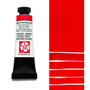 Daniel Smith Watercolour CADMIUM RED MEDIUM HUE and all your other Discount Art Supplies are available online and in store at The PaintBox in the Adelaide Hills and can be delivered anywhere in Australia or New Zealand.