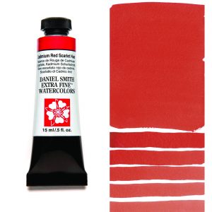 Daniel Smith Watercolour CADMIUM RED SCARLET HUE and all your other Discount Art Supplies are available online and in store at The PaintBox in the Adelaide Hills and can be delivered anywhere in Australia or New Zealand.