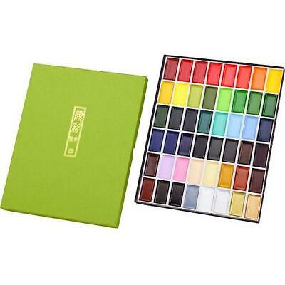 Kuretake Gansai Tambi Set of 48 Japanese Colours in-store and online at The PaintBox Art Supplies Shop.